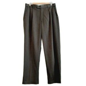 DENVER HAYES / Stretch Dress Pants Pleated Front Grey Sz 34 x 30